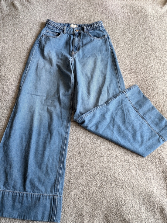 H&M Denim - H&M Light Blue Wide Leg Flare Jeans